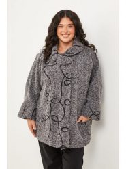 Curvy Lady Płaszcz przejściowy w kolorze szarym rozmiar: 40/42. Szare płaszcze Curvy Lady, bez wzorów, bez kaptura. Za 249.76 zł.