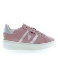U.S. Polo Assn. Sneakersy "Cardi" kolorze srebrno-jasnoróżowym rozmiar: 36. Różowe trampki U.S. Polo Assn., bez wzorów, bez zapięcia. Za 113.63 zł.