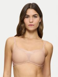 Triumph Biustonosz bezfiszbinowy Shape Smart Ellipse 10222278 Beżowy. Brązowe biustonosze Triumph, bez wzorów, z syntetyku. Za 179.99 zł.
