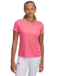 Under Armour Koszulka sportowa "Tech SSV" w kolorze różowym rozmiar: S. Różowe koszulki sportowe Under Armour, bez wzorów, z materiału, bez ramiączek, outdoorowe. Za 101.23 zł.