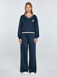 BIG STAR Bluza "Gabriella" w kolorze granatowym rozmiar: XL. Niebieskie bluzy Big Star, xl, bez wzorów, bez kaptura. Za 140.86 zł.