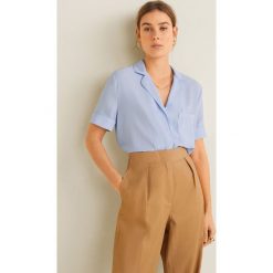 Mango - Bluzka Copola4. Niebieskie bluzki Mango, l, bez wzorów, z poliesteru, casualowe, bez kołnierzyka, bez ramiączek. W wyprzedaży za 49.90 zł.
