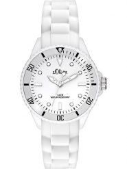 S. Oliver Zegarek kwarcowy w kolorze białym rozmiar: onesize. Białe, analogowe zegarki S.Oliver, sztuczne. Za 86.99 zł.