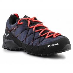 Buty trekkingowe damskie Salewa Wildfire 2 W. Niebieskie trekkingi Salewa, z materiału, trekkingowe. Za 875.00 zł.