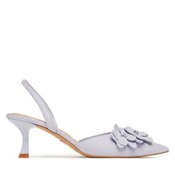 Sandały Aldo. Fioletowe sandały Aldo, bez wzorów, bez obcasa, na szpilce, bez zapięcia. Za 559.99 zł.
