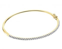 Bransoletka z żółtego złota z brylantami - 1,00 ct - próba 585. Żółte bransoletki Apart, z brylantem, złote. Za 17,990.00 zł.