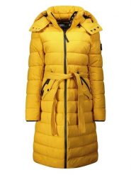 Canadian Peak Płaszcz zimowy "Cabimeak" w kolorze żółtym rozmiar: XXL. Żółte płaszcze Canadian Peak, na zimę, xxl, bez wzorów, z puchu, bez kaptura. Za 260.99 zł.