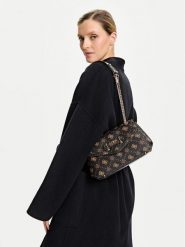 Guess Torebka Silia HWGP98 90210 Brązowy. Brązowe torebki klasyczne Guess, z aplikacjami, ze skóry, bez dodatków. Za 369.99 zł.