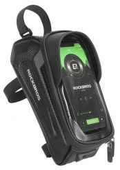Torba rowerowa ROCKBROS na ramę RB68B na smartfon 1,7 l. Czarne torby na ramię ROCKBROS, z aplikacjami, z materiału, biznesowe, na ramię, bez dodatków. Za 45.00 zł.