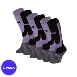Skarpety narciarskie dla dorosłych unisex 6 par. Fioletowe skarpety XTREME, bez wzorów, z materiału. W wyprzedaży za 293.45 zł.