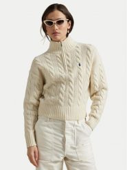 Polo Ralph Lauren Sweter 211972130003 Écru Relaxed Fit. Swetry Polo Ralph Lauren, xs, bez wzorów, z wełny, bez ramiączek. Za 1,199.00 zł.