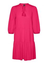 Vero Moda Sukienka w kolorze różowym rozmiar: S. Różowe sukienki Vero Moda, s, bez wzorów, z bawełny, bez kołnierzyka, bez ramiączek, mini. Za 94.78 zł.