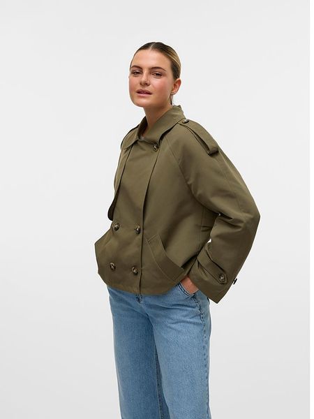 Vero Moda Kurtka przejściowa "Chloe" w kolorze khaki rozmiar: S. Brązowe kurtki Vero Moda, s, bez wzorów, z materiału, bez kaptura. Za 149.95 zł.