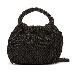 Torebka Unisa. Czarne torebki klasyczne Unisa, bez wzorów, bez dodatków. Za 299.99 zł.