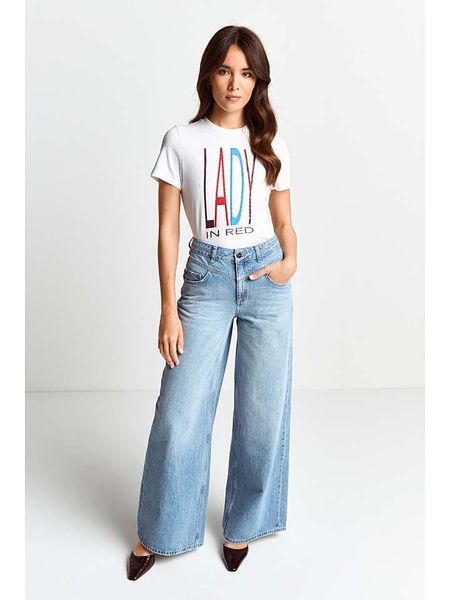 Rich & Royal Koszulka w kolorze białym rozmiar: L. Białe bluzki Rich & Royal, l, bez wzorów, z bawełny, bez kołnierzyka, bez ramiączek. Za 100.99 zł.