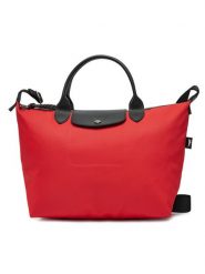 Longchamp Torebka L1515HSR Czerwony. Czerwone shopper Longchamp, bez wzorów, z materiału, bez dodatków. Za 1,639.00 zł.