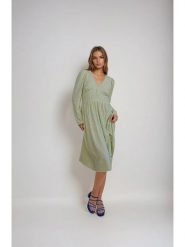 Monki Sukienka w kolorze zielonym rozmiar: 40. Zielone sukienki Monki, bez wzorów, bez kołnierzyka, bez ramiączek, midi. Za 43.99 zł.