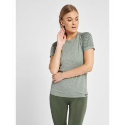 Koszulka fitness damska Hummel CI bezszwowa. Brązowe bluzki Hummel, xs, bez wzorów, sportowe, bez kołnierzyka, bez ramiączek. Za 213.50 zł.