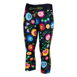 Legginsy sportowe damskie EXTREME HOBBY FOLK 2 3/4. Białe legginsy EXTREME HOBBY, s, bez wzorów, z dzianiny, na fitness i siłownię. Za 179.00 zł.