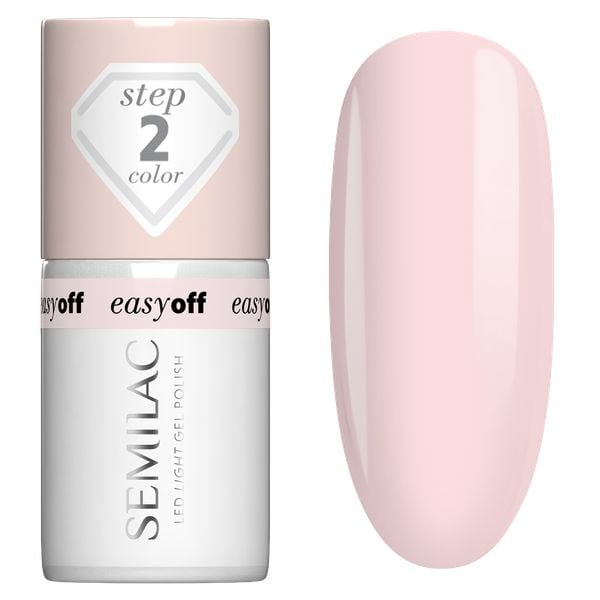 L02 Semilac EASY OFF Lakier do Paznokci LED LIGHT Milky Pink 7 ml. Różowe lakiery Semilac. Za 39.99 zł.