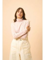 Just Cashmere Kaszmirowy golf "Ava" w kolorze kremowym rozmiar: S. Brązowe golfy Just Cashmere, s, bez wzorów, z kaszmiru, bez ramiączek. Za 369.99 zł.