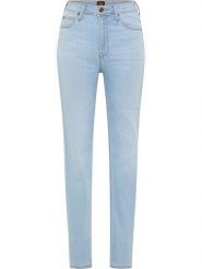 Lee Dżinsy "Scarlett" - Skinny fit - w kolorze błękitnym rozmiar: W28/L29. Niebieskie jeansy Lee, l, z aplikacjami, z podwyższonym stanem. Za 144.92 zł.