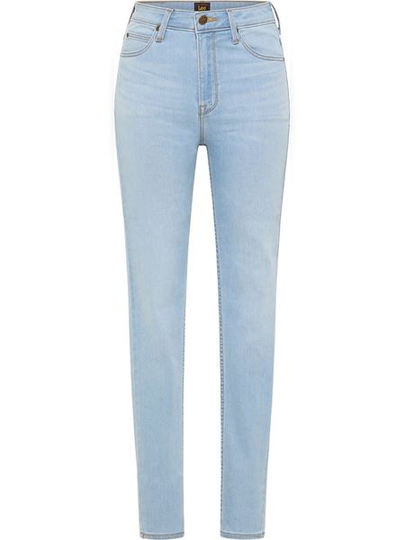 Lee Dżinsy "Scarlett" - Skinny fit - w kolorze błękitnym rozmiar: W30/L31. Niebieskie jeansy Lee, l, z aplikacjami, z podwyższonym stanem. Za 131.43 zł.