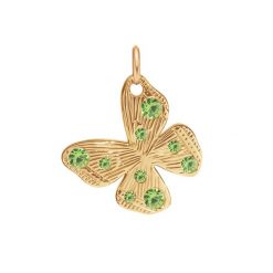 Zawieszka Papillon 1,5 cm pozłacana. Żółte bransoletki Lilou, pozłacane. Za 169.00 zł.