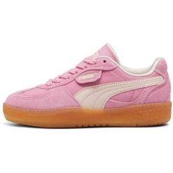 Buty damskie trampki sportowe Puma PALERMO. Czerwone obuwie sportowe Puma, z zamszu, bez zapięcia. W wyprzedaży za 219.00 zł.