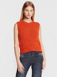 Sisley Sweter 102VM101X Pomarańczowy Regular Fit. Brązowe swetry Sisley, s, bez wzorów, z syntetyku, bez ramiączek. Za 229.00 zł.