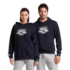 Bluza Arena Arena Hooded Sweat Graphic z kapturem. Niebieskie bluzy sportowe Arena, m, bez wzorów, z bawełny, z kapturem. Za 269.99 zł.