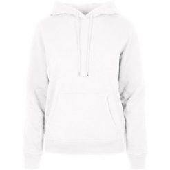 Bluza Z Kapturem Dla Kobiet. Białe bluzy BUILD YOUR BRAND, xl, bez wzorów, z kapturem. Za 216.99 zł.