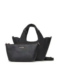 Guess Torebka Calista Mini HWBG73 34750 Czarny. Czarne torebki klasyczne Guess, z aplikacjami, ze skóry, bez dodatków. Za 529.99 zł.
