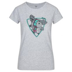 Damski bawełniany t-shirt Kilpi ALBION-W. Białe t-shirty Kilpi, l, bez wzorów, z bawełny, bez kołnierzyka, bez ramiączek. Za 60.57 zł.