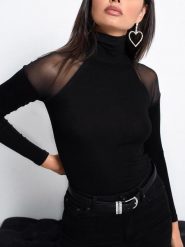 Milan Kiss Koszulka w kolorze czarnym rozmiar: XL. Czarne bluzki Milan Kiss, xl, bez wzorów, bez kołnierzyka, bez ramiączek. Za 101.70 zł.