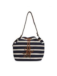 Tommy Hilfiger Torebka Th Elev Summer Bucket Stripe AW0AW18401 Granatowy. Niebieskie torebki klasyczne TOMMY HILFIGER, bez wzorów, z materiału, bez dodatków. Za 699.99 zł.