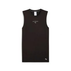 Damski tank top Puma X Hyrox Cloudspun. Czarne topy Puma, bez wzorów, bez kołnierzyka, bez ramiączek. Za 221.50 zł.