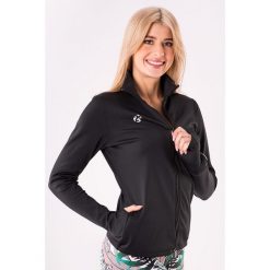 Rozpinana czarna bluza do biegania damska 2skin Time to run. Czarne bluzy 2SkIN, l, bez wzorów, z elastanu, bez kaptura. Za 259.00 zł.