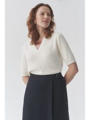 TATUUM Sweter "Hazel" w kolorze kremowym rozmiar: L. Brązowe swetry Tatuum, l, bez wzorów, bez ramiączek. Za 201.08 zł.