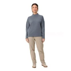 Bluza damska VAUDE Coreway. Niebieskie bluzy sportowe Vaude, bez wzorów, z bawełny, bez kaptura. Za 344.00 zł.