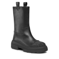 Botki Furla. Czarne botki Furla, bez wzorów, bez obcasa, na płaskiej podeszwie, bez zapięcia. Za 1,419.00 zł.