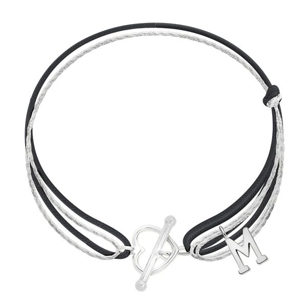 Bransoletka Marielle posrebrzana. Czarne bransoletki Lilou, posrebrzane. Za 167.00 zł.