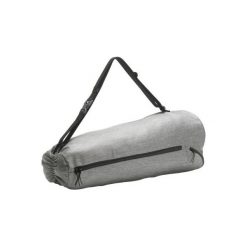 Torba na matę do jogi. Szare torby na ramię DOMYOS, bez wzorów, z materiału, na ramię, duże, bez dodatków. Za 79.99 zł.