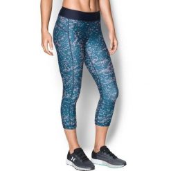 Legginsy damskie Under Armour HeatGear Capri Printed 7/8. Niebieskie legginsy Under Armour, m, bez wzorów. Za 219.00 zł.