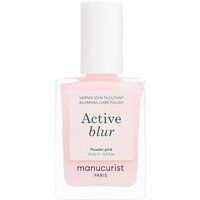 Active Blur - Odżywczy lakier do paznokci z matowym różowym efektem rozmycia. Czerwone lakiery Manucurist. Za 75.00 zł.