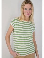 More & More Koszulka w kolorze zielono-białym rozmiar: 38. Zielone bluzki More & More, bez wzorów, bez kołnierzyka, bez ramiączek. Za 69.99 zł.