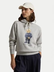 Polo Ralph Lauren Bluza 211947964001 Szary Relaxed Fit. Szare bluzy Polo Ralph Lauren, xxs, bez wzorów, z bawełny, bez kaptura. Za 859.99 zł.