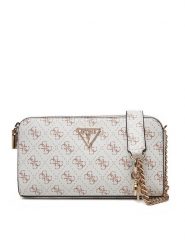 Guess Torebka HWEQG9 51012 Écru. Listonoszki Guess, z aplikacjami, ze skóry, bez dodatków. Za 279.99 zł.