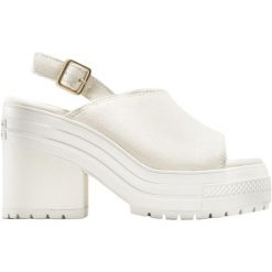 Sandały Converse Chuck 70 De Luxe Heel Mule, Kobiety. Brązowe sandały Converse, bez wzorów, z zamszu, bez obcasa, bez zapięcia. Za 590.00 zł.