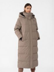 4F Płaszcz zimowy 4FAW23TDJAF237 Brązowy Regular Fit. Brązowe płaszcze 4f, na zimę, l, bez wzorów, z syntetyku, bez kaptura. Za 599.99 zł.